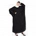 Premium butterfly Kaftan with patch work- Black